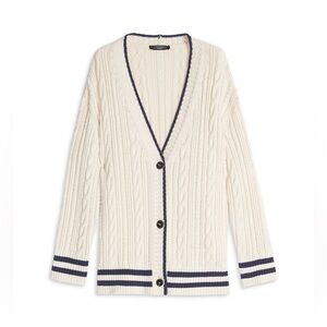 WEEKEND MAX MARA Zelma Cable-knit Cardigan